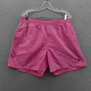 Polo Ralph Lauren‎ Mens Swim Trunks Pink Elastic Waist Large Beach Vacation